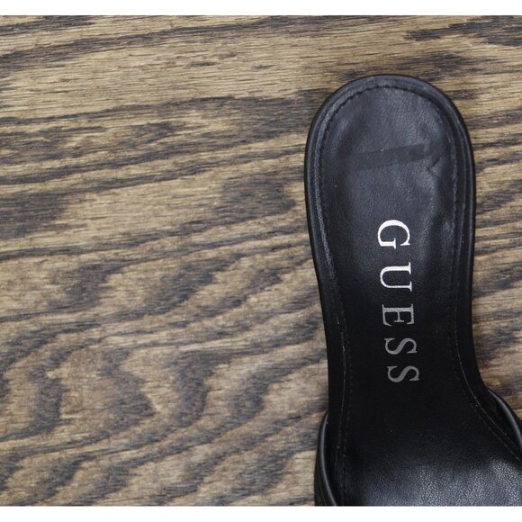 Guess Womens Buckle Dista Heeled Sandal GWDISTA2 Black 6.5M - Picture 7 of 8